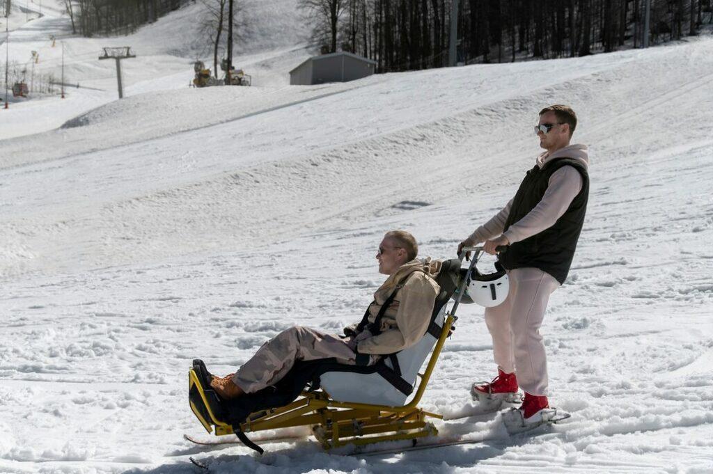 Martine : paraplégique et adepte du tandem ski